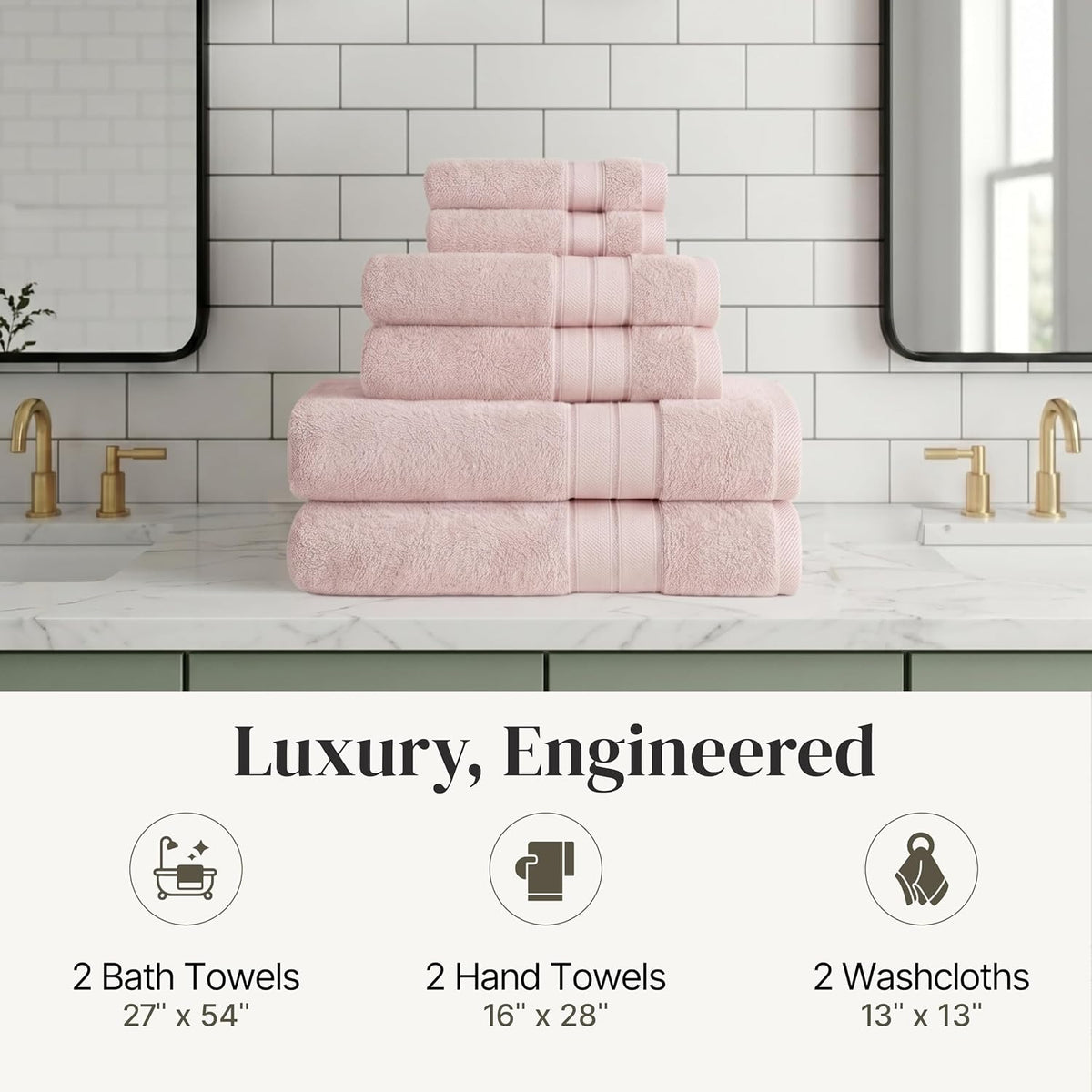 modern threads spun loft 6 piece bath towel on a desk or shelf