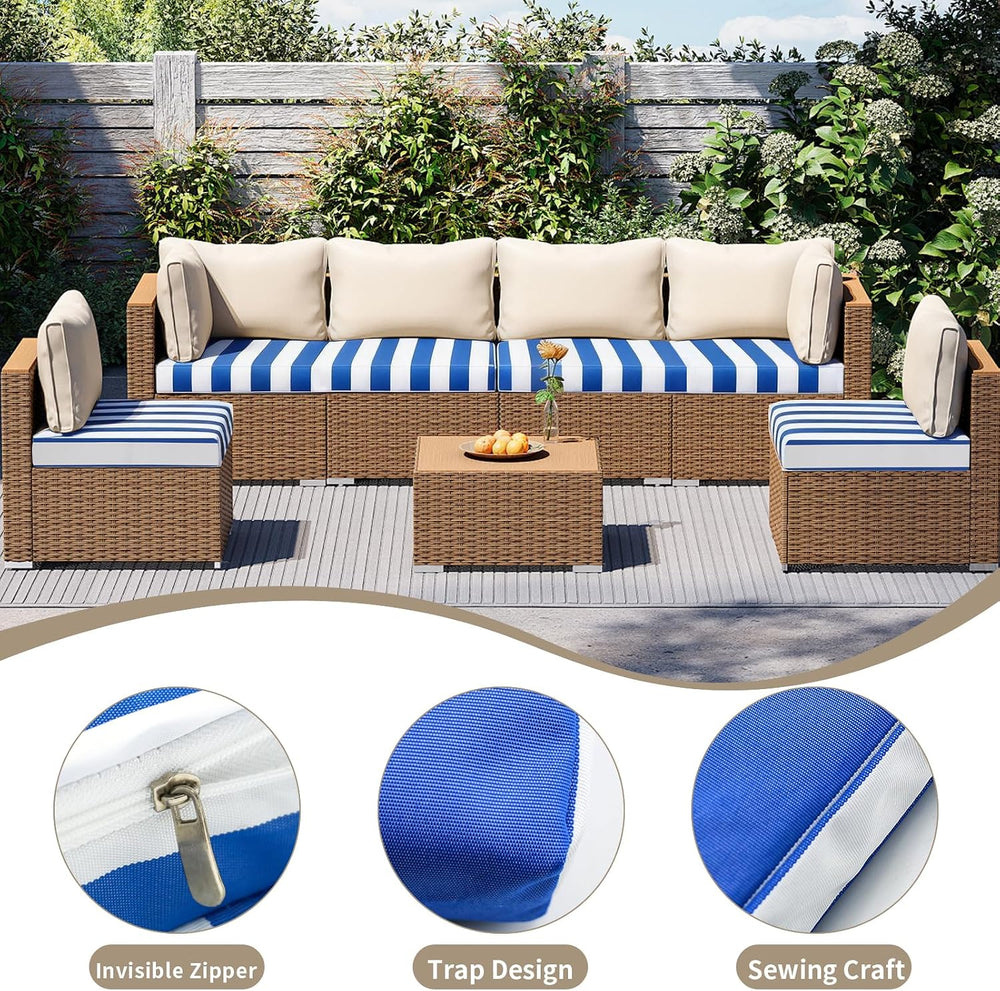 3 Pack Outdoor Patio Cushions Replacement Covers Waterproof