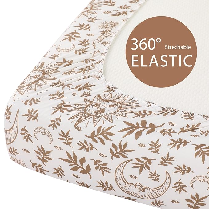 Baby Bassinet Sheets Girl Boy, Fitted Bassinet Sheet Set 3 Pack Bassinet - Image 7