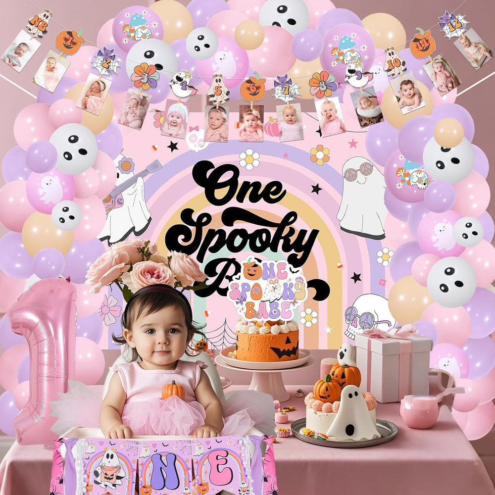 Halloween 1st Birthday Party Decorations for Girls 1st Birthday Party