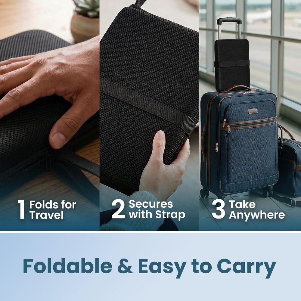 ComfiLife Ergo-Gel + Comfort Foam Airplane Seat Cushion – Travel Seat Cushion...