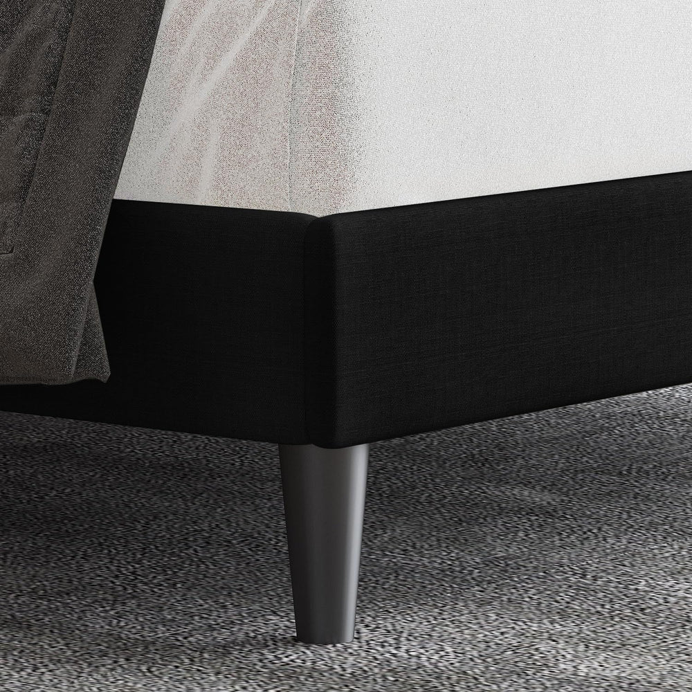Allewie Queen Size Upholstered Platform Bed Frame with Adjustable Headboard, ...