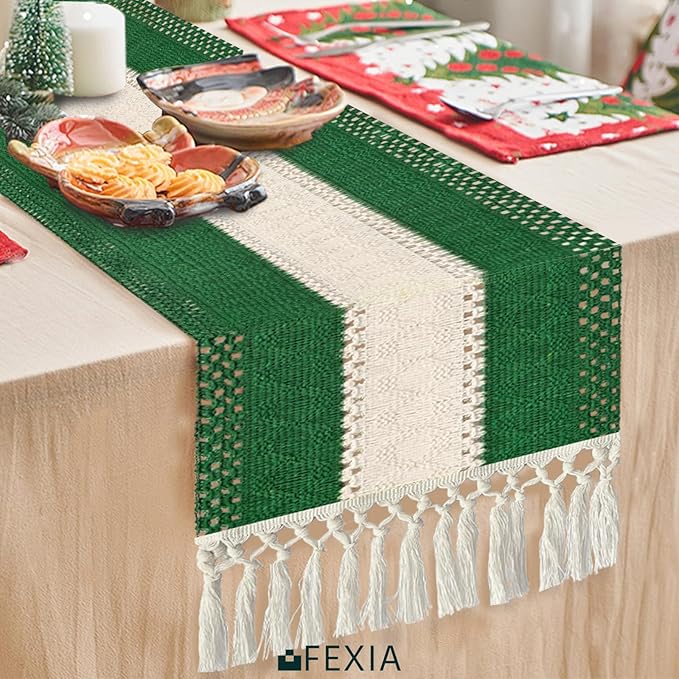 FEXIA Green Table Runner 72 Inches Long - Image 7