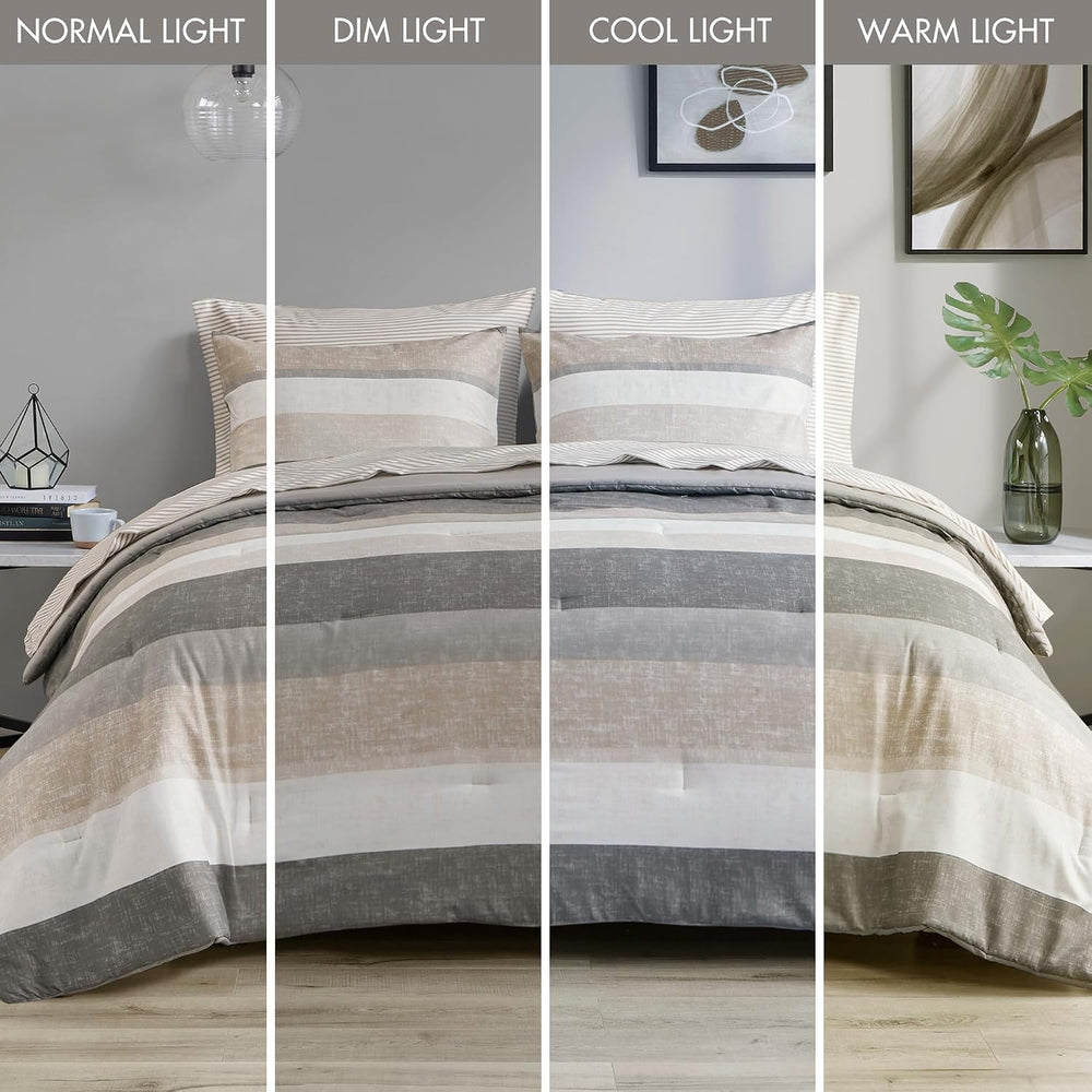 Madison Park Essentials Queen Comforter Set, Bed in A Bag Comforter & She...