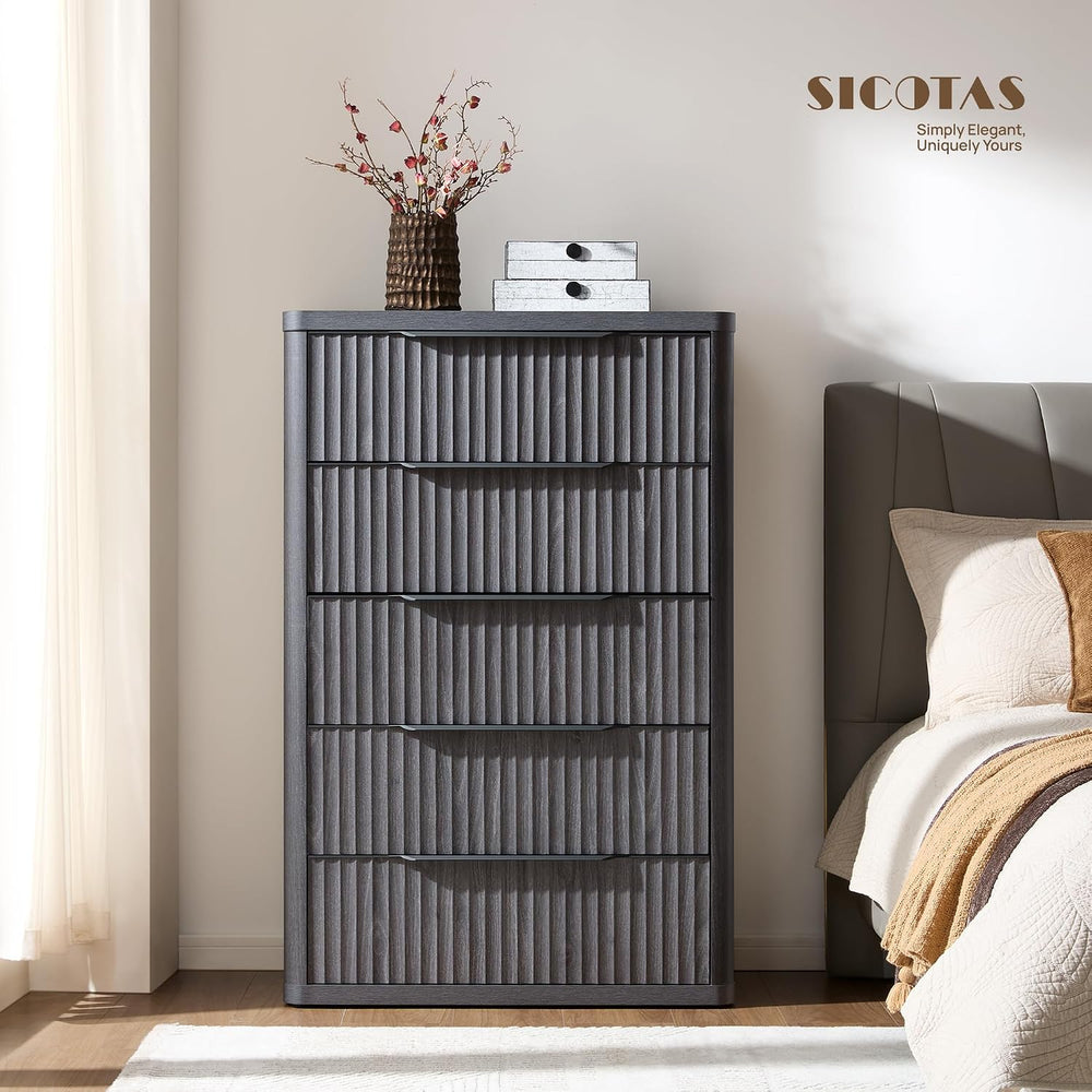 SICOTAS Dresser for Bedroom - 50.7" Tall Dressers & Chests of Drawers