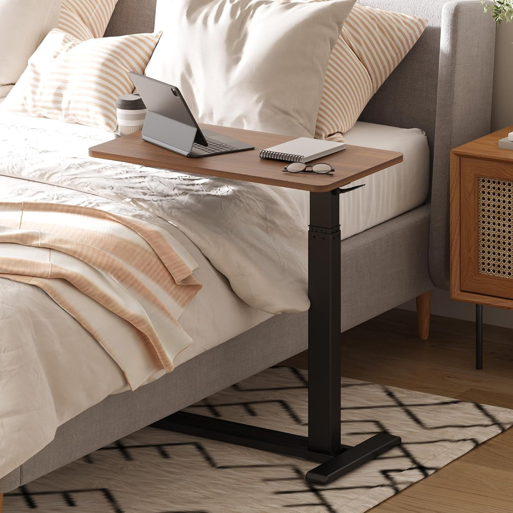 28'' Medical Overbed Bedside Table with Wheels,Rolling Table