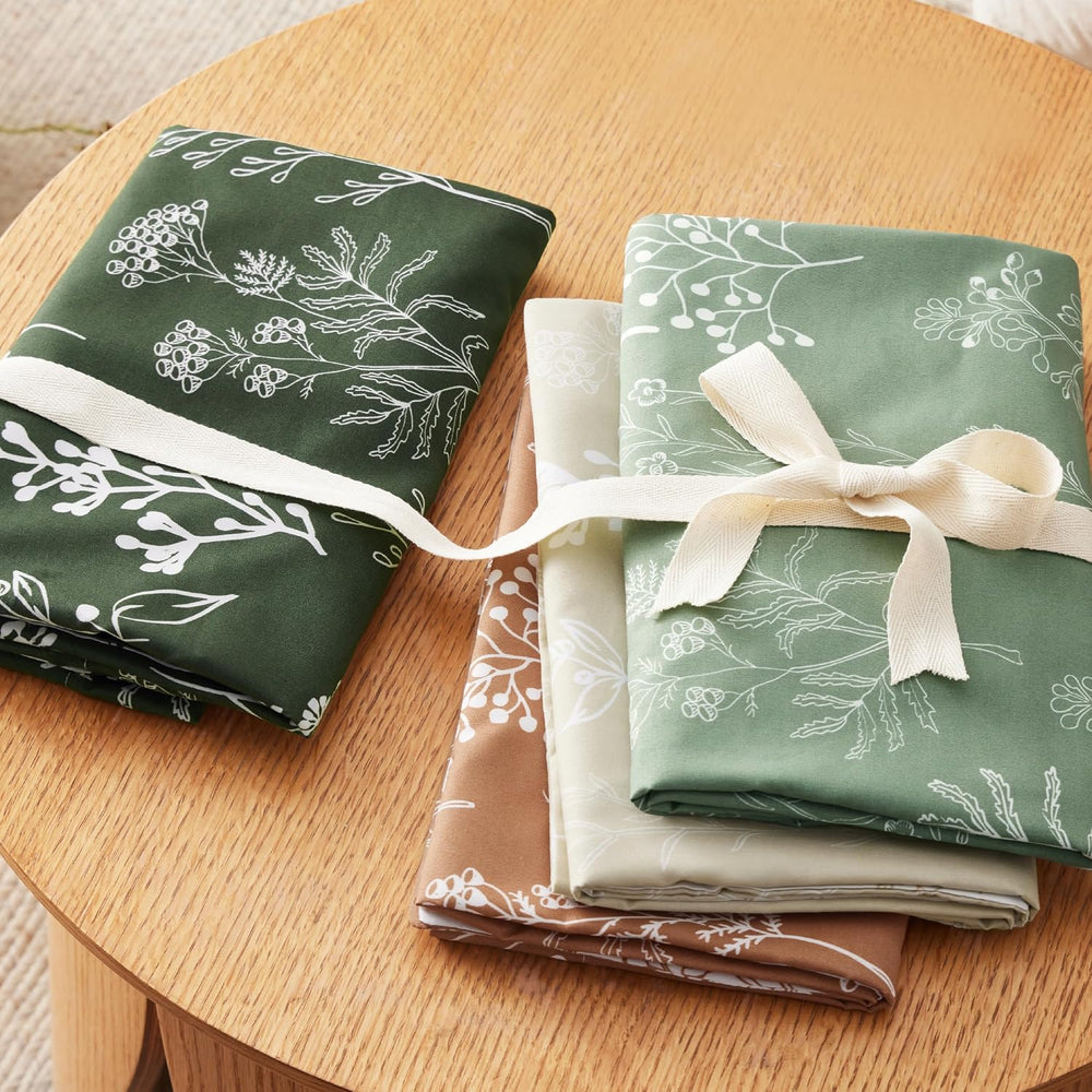 Bedsure Floral Comforter Set Cute Bedding Set Queen Reversible Green
