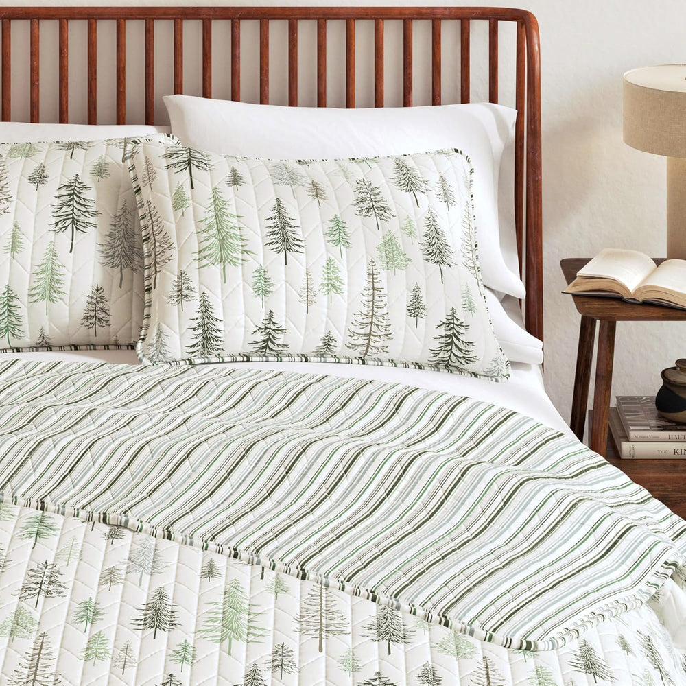 Great Bay Home Lodge Quilt Set - 3-Piece Full/Queen Size Rustic Bedding Set -...