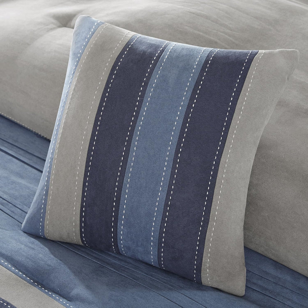 Madison Park Casual Modern Comforter Set, 7PC Queen Bedding Set