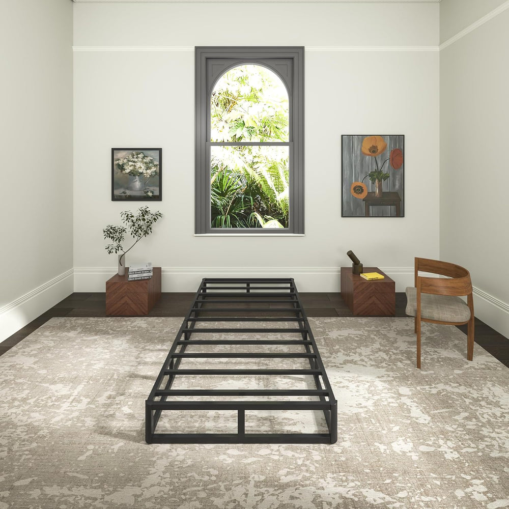 9 Inch Heavy Duty Metal Box Spring Twin Size, Low Profile Twin Mattress Found...