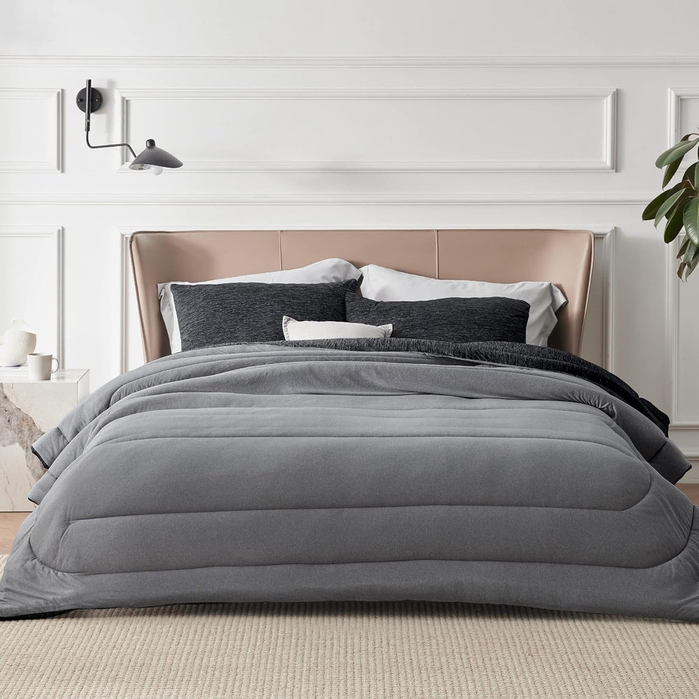 Bedsure King Size Comforter Set, All-Season & Cooling Bedding, Black