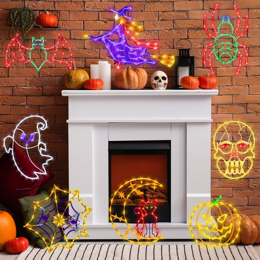 Halloween Decorations - 16" Halloween Window Silhouette Lights