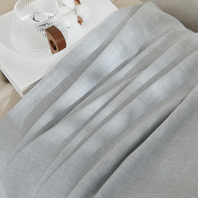 NICETOWN Linen Light Gray Curtains - Image 7