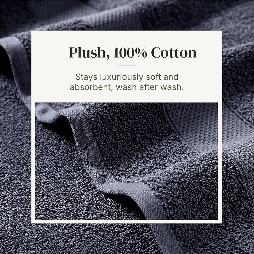 Modern Threads 6 Piece Bath Towel Set – Bathroom Towel Set with 2 Bath Towels...