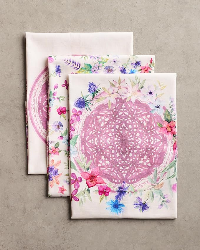 Maison d' Hermine Kitchen Towels Set of 3 100% Cotton 27.50" x 20" Reusable - Image 9