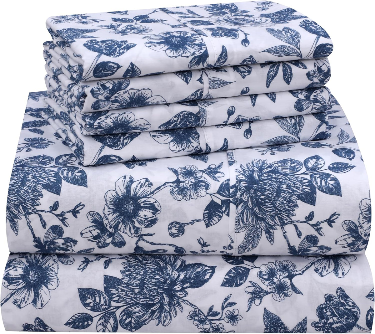 ruvanti 100% cotton twin sheets, percale weave twin, view 9