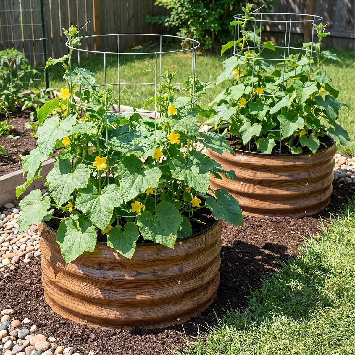inno stage 3 pcs round galvanized raised garden, view 11