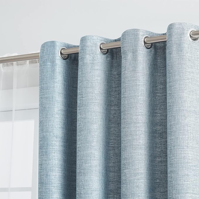 Melodieux Wheat Embroidery Linen Textured Curtain - Image 9
