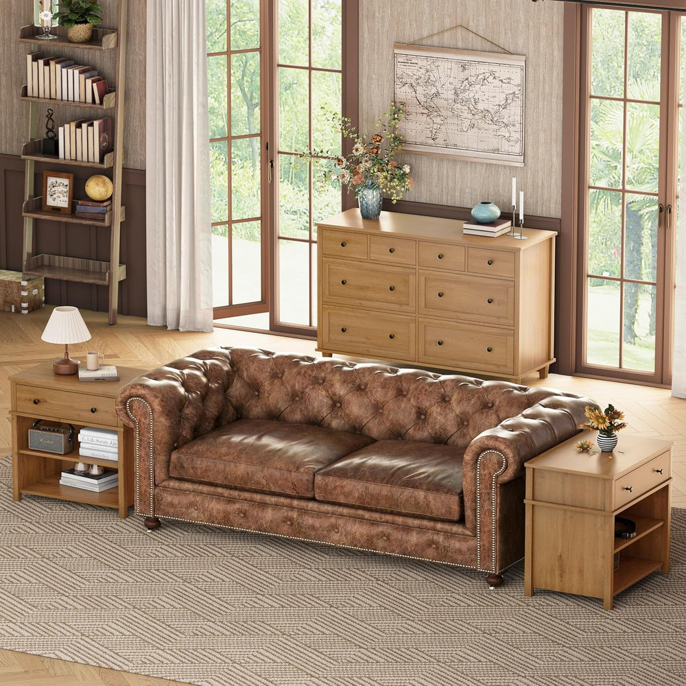 Dresser for Bedroom 8 Drawer Wood Dresser 56.3" Wide, Large Storage Ches...
