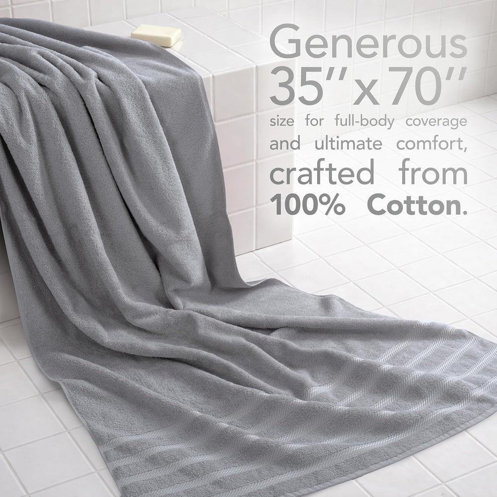American Soft Linen 100% Cotton Luxury Turkish Towels, 2PC 35x70 Bath Sheet