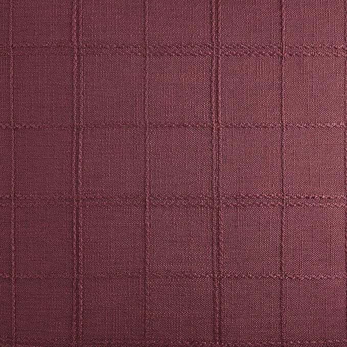 ZeeMart Linen Checked Throw Pillow Covers Set of 2, 24x24 Inch Allover Grid - Image 7