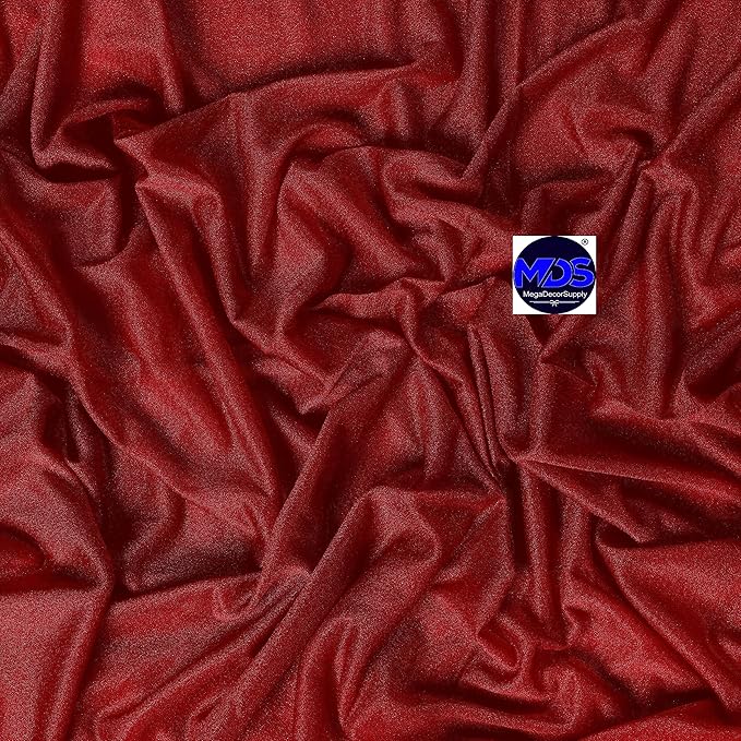 MDS Halloween Chiffon Draping Fabric - 2 Panel, 30" Wide x 50ft Long - Sheer Spooky Arbor & Canopy Drapery for Haunted House Backdrops, Party Ceilings, DIY Costumes & Themed Events - Apple Red (Pack of 2)