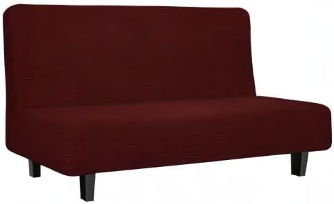 Easy-Going Stretch Futon Slipcover Armless Futon Bed Cover Furniture Protector - Image 8