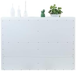 memomad Bali Chest Set: Bed + Storage Headboard, Queen Size, Matte White