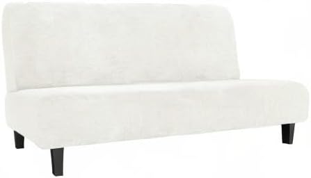 Easy-Going Stretch Futon Slipcover Armless Futon Bed Cover Furniture Protector - Image 7