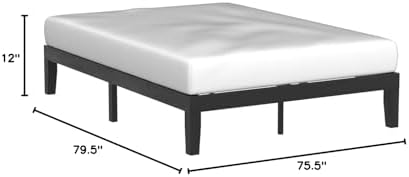 mellow naturalista classic 12 inch solid wood platform shown in use