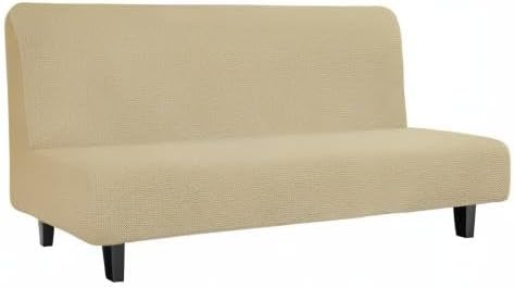 Easy-Going Stretch Futon Slipcover Armless Futon Bed Cover Furniture Protector - Image 7
