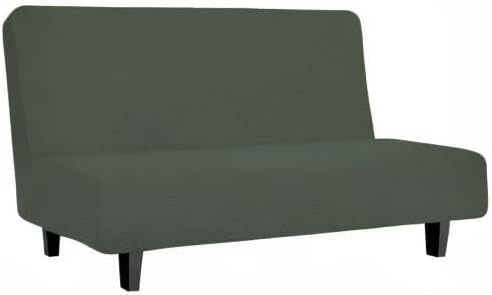 Easy-Going Stretch Futon Slipcover Armless Futon Bed Cover Furniture Protector - Image 9