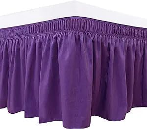 Purple Wrap Around Bed Skirts - Image 3