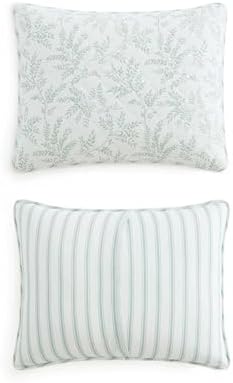 martha stewart - king quilt set, lightweight bedding, side view