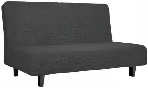 Easy-Going Stretch Futon Slipcover Armless Futon Bed Cover Furniture Protector - Image 8