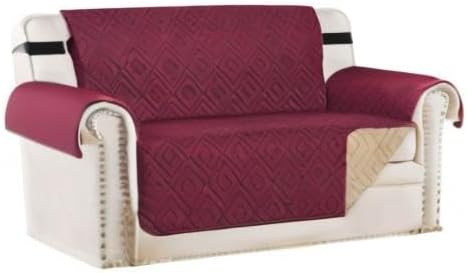 H.VERSAILTEX Reversible Loveseat Cover Furniture Protector Anti-Slip Water - Image 7