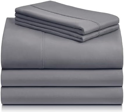 split king sheets for adjustable bed, soft deep, front angle view
