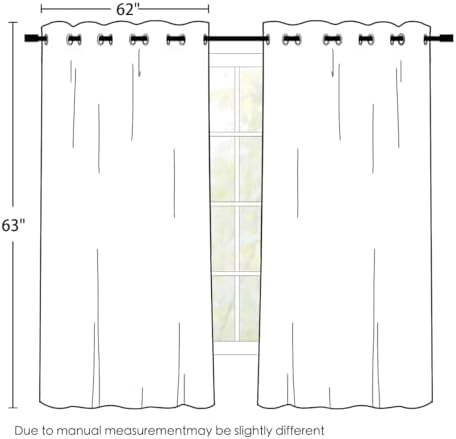 simplehome cream 100% blackout curtains room darkening living shown in use