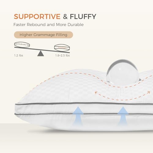 sweetnight bed pillows queen size set of 2, package contents
