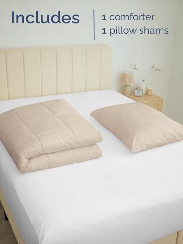twin comforter set - wheat bedding for all, close-up detail