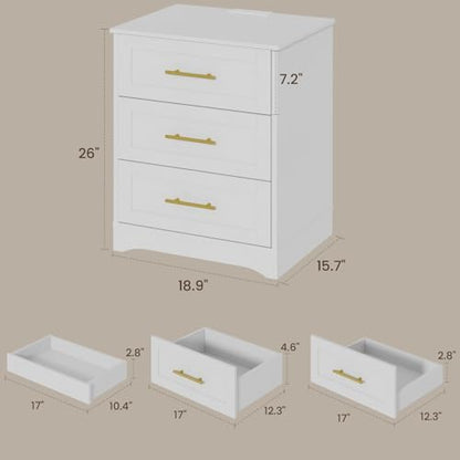 modern nightstands set of 2 with charging station shown in use