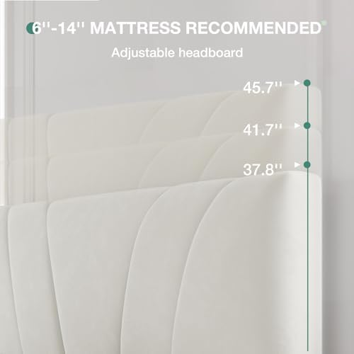 novilla queen bed frame, queen size bed frame, side view
