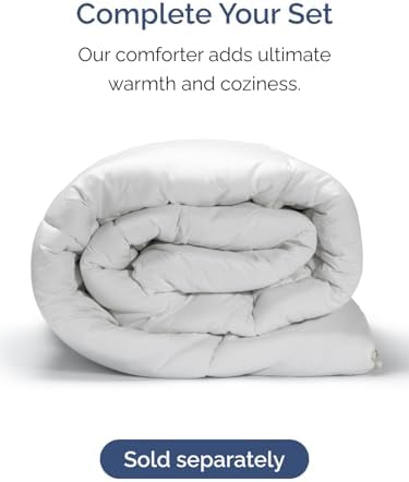 cgk extra deep twin sheet set - 4pc, front angle view