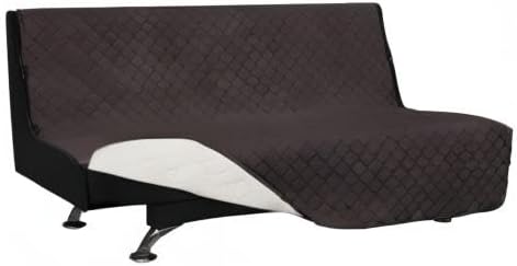 Easy-Going Futon Slipcover Reversible Sofa Cover Armless Couch Cover Water - Image 8