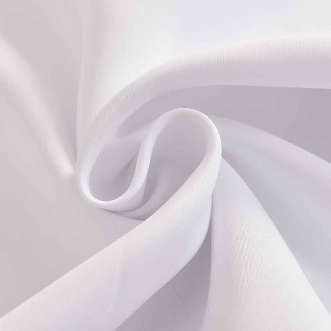 White Valance for Window Kitchen Valance Curtains for Bedroom Living Room Rod - Image 7