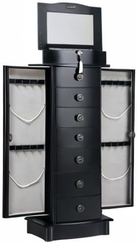 hives and honey noel standing jewelry armoire cabinet, front angle view
