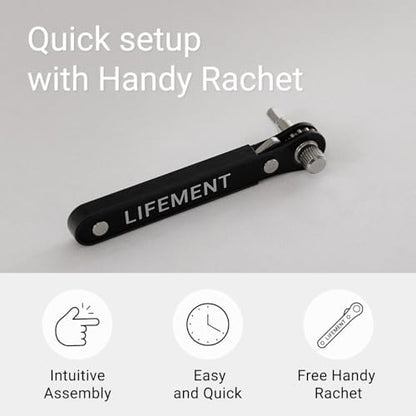 lifement queen bed frame signature wood platform, noise on a desk or shelf
