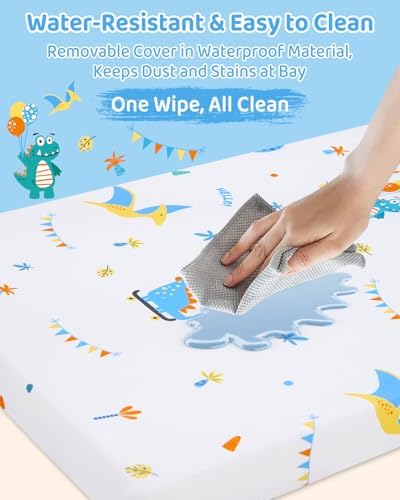 lasoftan Pack and Play Mattress - 38" x 26" Soft Breathable Portabl...