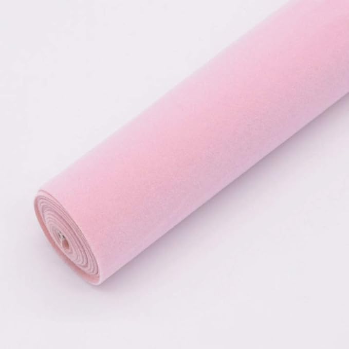 Taogift Self Adhesive Pink Velvet Flock Jewelry Drawer Liner Furniture Sticker - Image 3