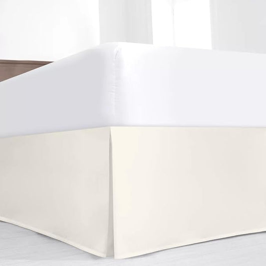 SKY BEDDINGS Luxury Pleated Twin Bed Skirt by SKYBEDDINGS